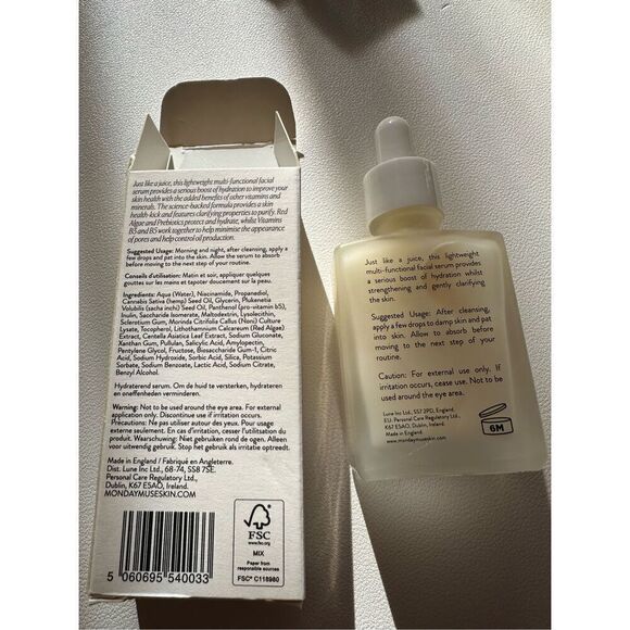 MONDAY MUSE  THE JUICE - DAILY SERUM Hydrating Serum 30ml - Picture 3 of 5